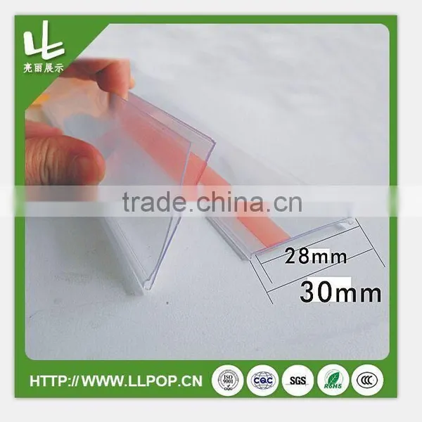 Supermarket Plastic Shelf Label Holder Clip