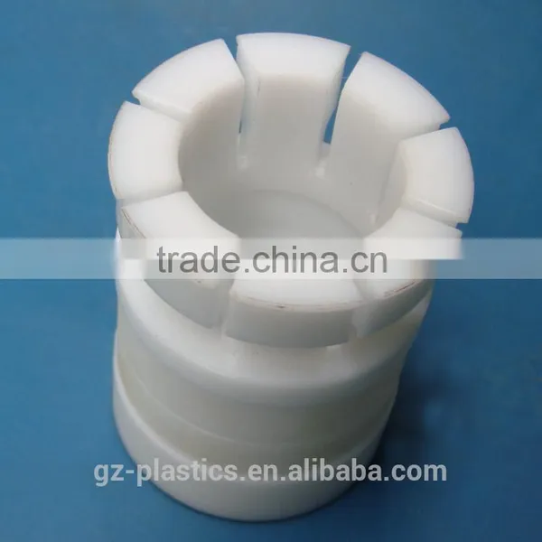 Custom Engineering Plastic Bearing Sleeve Delrin Acetal Polyacetal Cnc Machining Parts Pom Bushing photo-4