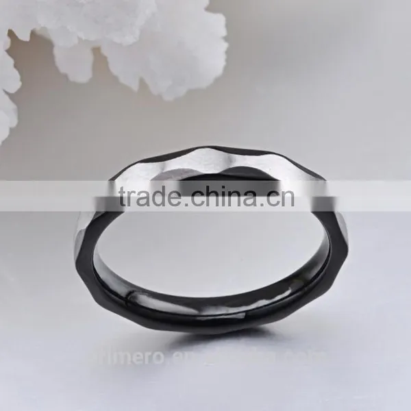 316L Stainless Steel Black Fine Jewelry Rings For Men Wedding Jewelry photo-2