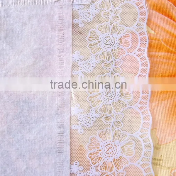 PVC/PEVA Lace Tablecloth With Flannel Backing, High Quality & Waterproof & Oil Proof photo-3