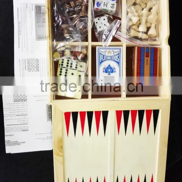 7 in 1 Wooden Game Set Wholesale Multi Chess Set Quality Choice photo-2