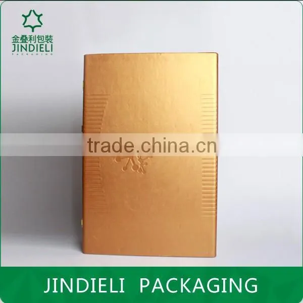 High-end Brown Wooden Cosmetic Box With Leather Handle photo-4