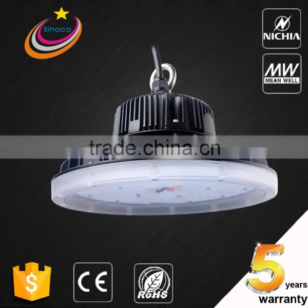 LED Light Manufacturer Nichia LED Meanwell Driver Industrial High Bay Light 135LM/W 60W 100W 150W 200W High Bay Lighting photo-2