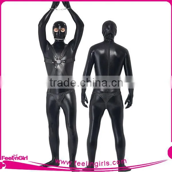 Hot Sale Popular Black Leather Sexy Bodysuit Women photo-4