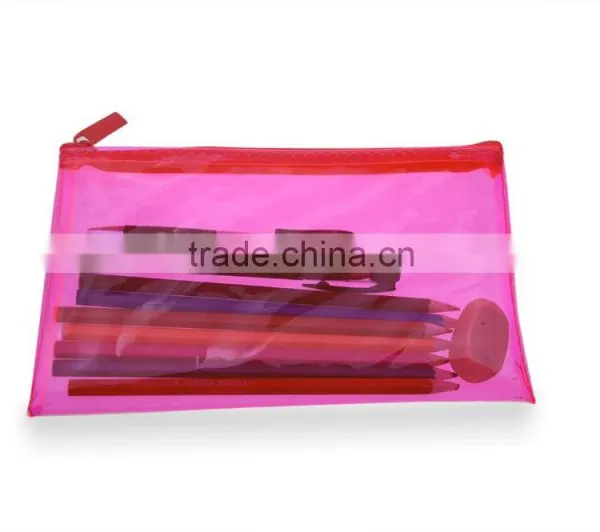 Hot Selling Clear PVC Pencil Packing Bag With Zipper photo-4