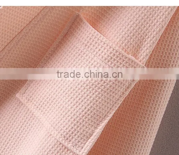 The Hotel for Men and Women in Spring and Summer Cotton Waffle Bathrobe Kimono Hotel Bathrobe Sweat Evaporate Couples Bath Robe photo-5