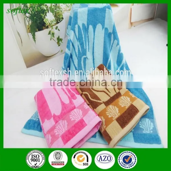 China Supply Large Cotton Yarn Dyed Jacquard Seashell Beach Towels photo-2