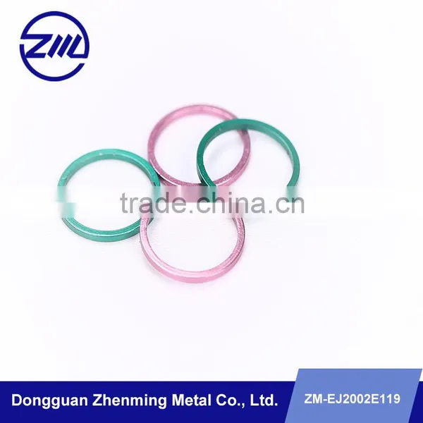 Colorful Plating Aluminum Washer Non Standard Cnc Washers