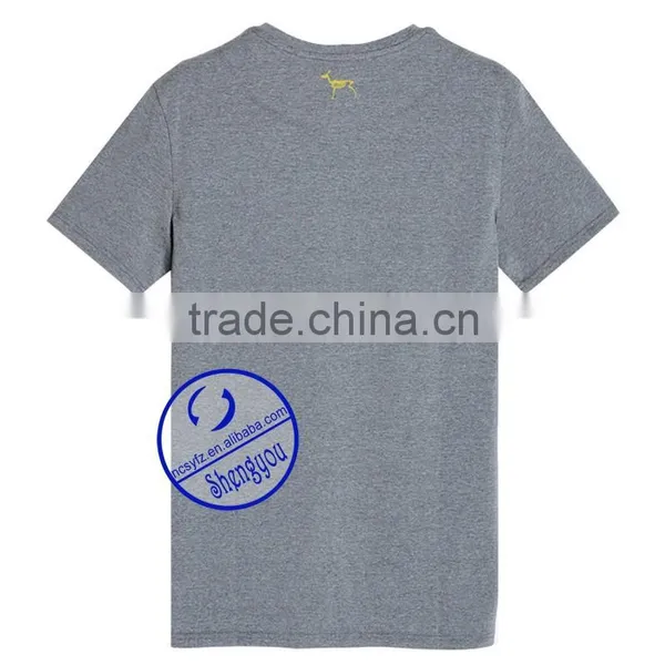Custom Crew Neck Digital Printing Pocket t Shirt for Sublimation Printing photo-2