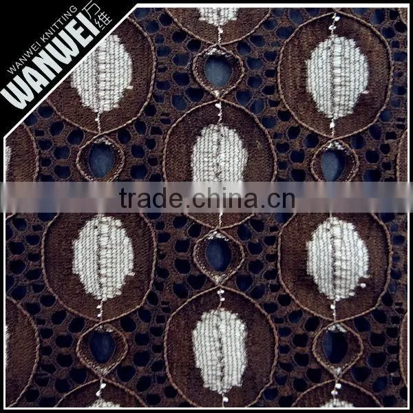 2015 Hot Sales High Quality New Design European Style Paisley Nylon Spandex Lace Fabric for Fashion Dress 3042