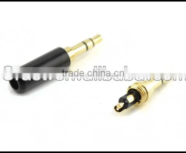 Audio Gade OEM Hi End Gold Plated 3.5-B Gold Plated 3.5MM Male Headphone Terminal Black photo-4