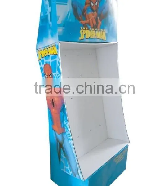 Cardboard Advertising Floor Tiers Display Rack photo-4