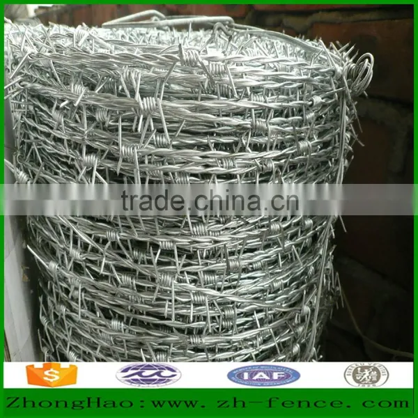 Hot Sale Galvanized or PVC Coated Barbed Wire Fencing Farmland Protection Fence photo-2