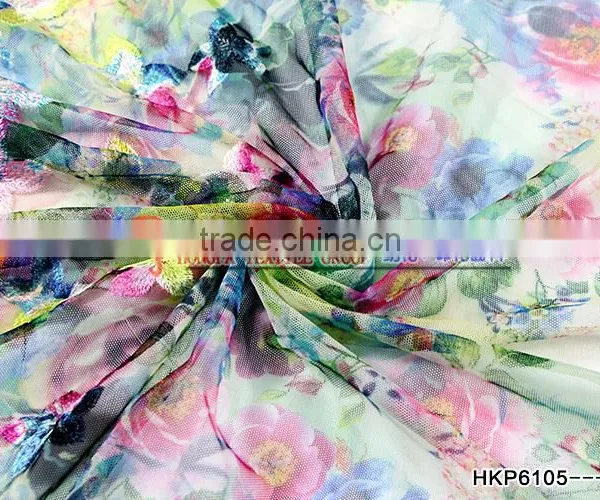 Hot Selling Fashion Multi-colored Dyed Embroidery Fabric/lace Fabric/mesh Fabric /colorful Fabric for Women's Dress photo-5