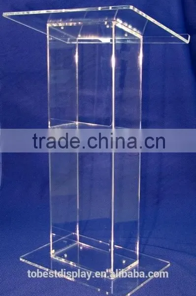 Detachable Modern Wholesale Customized Cheap Acrylic Podium/acrylic Pulpit/acrylic Lectern Stand Shenzhen Factory photo-4