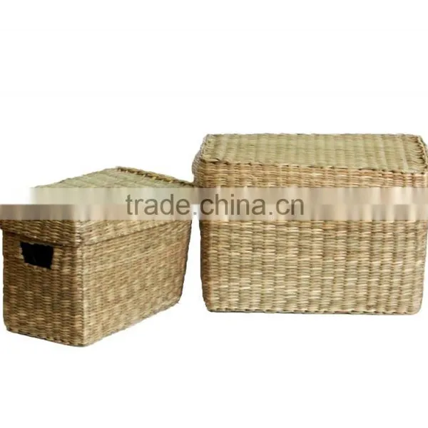 Cute Seagrass Box With Lid, Natural Seagrass Basket With Very Very Cheap Price photo-6