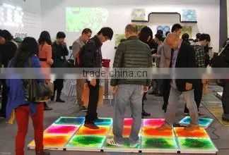 China Cheap Video LED Dance Floor Material Beam 3D Effect DMX 1*1m Tile Stage Lighting For Sale Christmas Decorative Disco Party photo-3