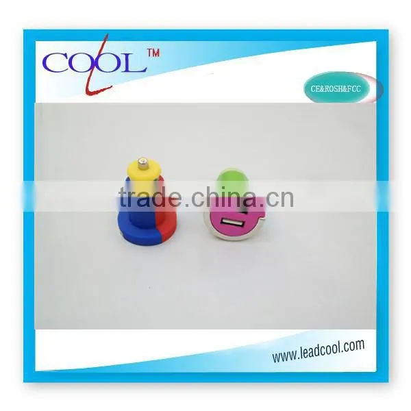 Multipurpose Colorful Dual USB Car Charger for IPad and Smart Phone photo-5