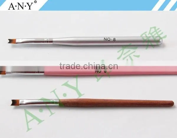 ANY French Nails Building and Design Rosewood Nail Brush for French Style photo-4