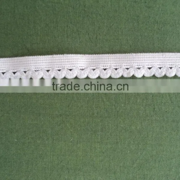 Nylon Elastic Lace in White Color / 100% Nylon Fabric Lace / Elastic Lace photo-2