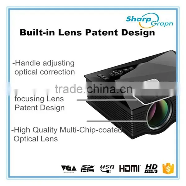 Online Shopping UNIC Mini Full HD LED Digital Wifi Projector UC46 Mobile Phone Home Video Projectors photo-3