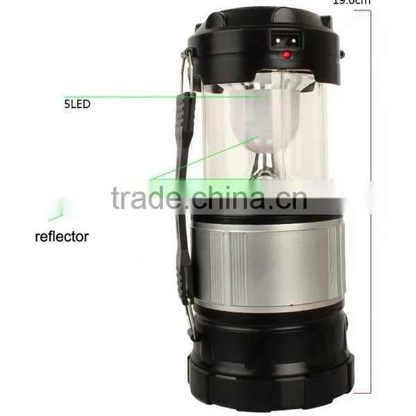 GY34 Portable Led Rechargeable Solar Powered Camping Lanterns Tent Lamps With Mobile Phone Charger photo-2