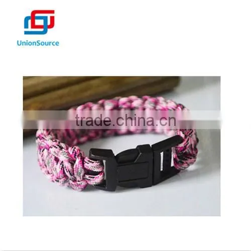 Cheap Fashion Paracord Bracelets Kit Military Emergency Survival Bracelet Men Self-rescue Parachute Cord Bracelets Many Colors photo-3