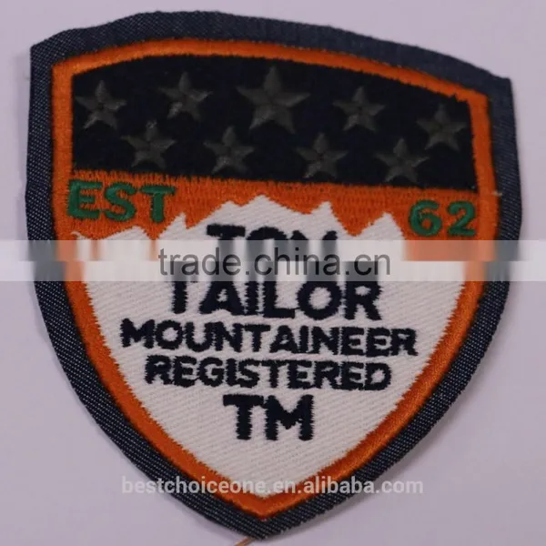 Custom Woven Patch Football Soccer Woven Badge Kid Clothes Applique Patch photo-5