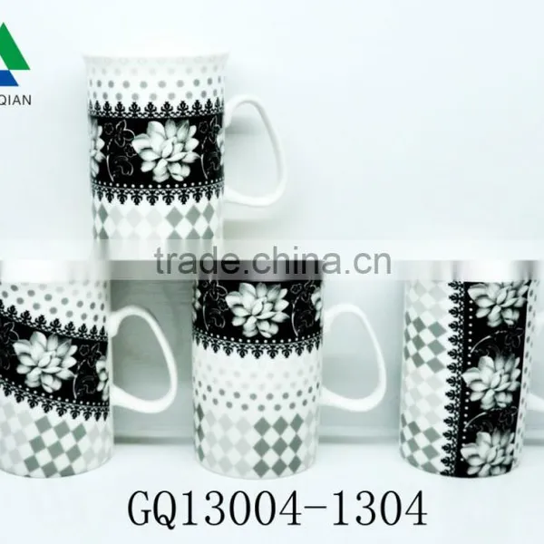 340CC Beer Fine Bone China Mug Round Shape With Printed and Bulk Packing Cheap Sale photo-6