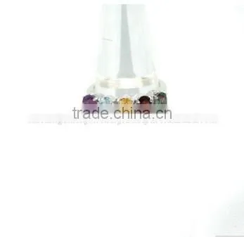 Mixed Stone and Pure Oval Ring Silverpine photo-2