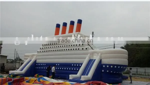 Hot Sale High Quality Inflatable Pirate Ship Yacht, Inflatable Castle Titanic Slide, Inflatable Combo Slide Supplier's Choice photo-4