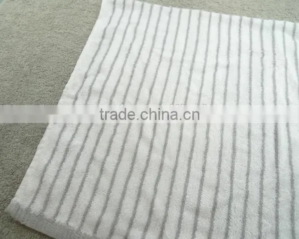 Soft 100% Bamboo Fiber Dobby Stripe Towel photo-5