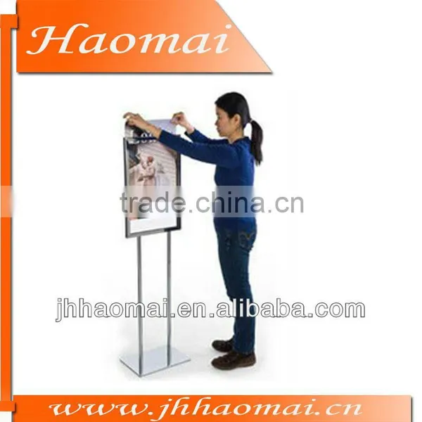 14" x 22" Poster Display With Chrome Finish Features Top Insert Design,poster Flip Display,poster Holder Display