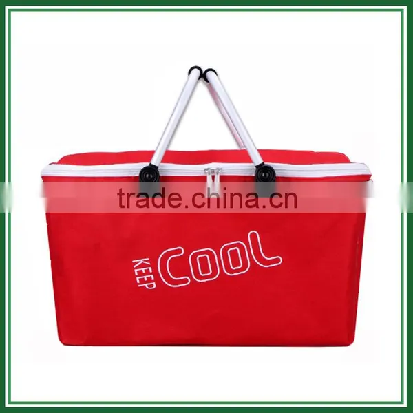 Unique Double Handle Picnic Basket Cooler photo-4