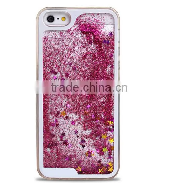 PC Material Matte Hard Cover Hourglass Bling Glitter Phone Case for IPhone6/6s photo-3