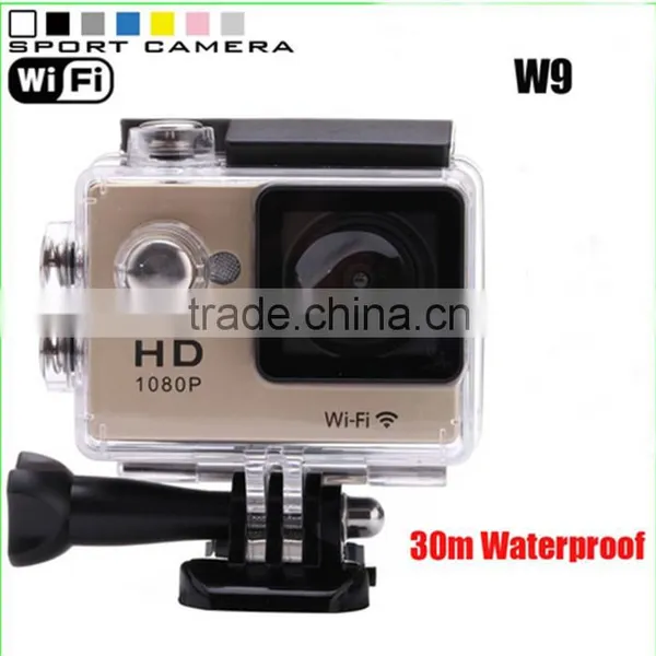 W9 12MP HD 1080P 30fps Sports Camera 2.0 Inch LCD Screen Waterproof Action Camera Mini DV Built-in Wifi photo-4