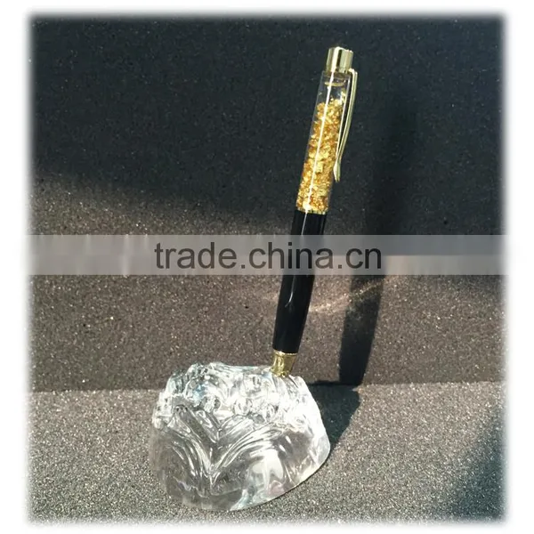 24K Gold Leaf Metal Ballpoint Pen Business Man Pen photo-5