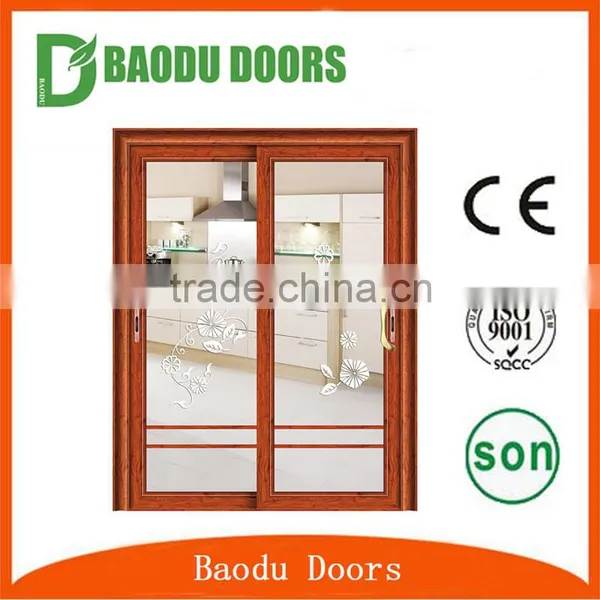 Low Glass Interior Swing Doors Soundproof Aluminum Glass Door photo-3