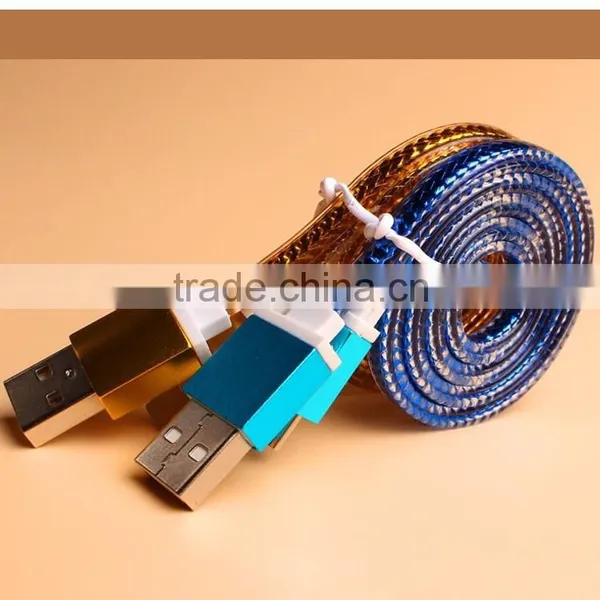 Crystal Flat Cable for Samsung, for Samsung Micro Usb Cable Charger, Andoid Usb Cable photo-2