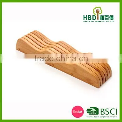 Top Grade Bamboo Knife Holder,wood Knife Block for Kitchen photo-2