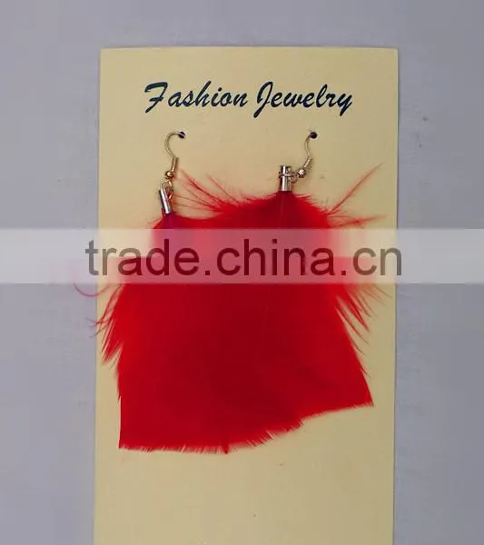 The Non-toxic Material Fancy Custom Design Feather Eardrop photo-6