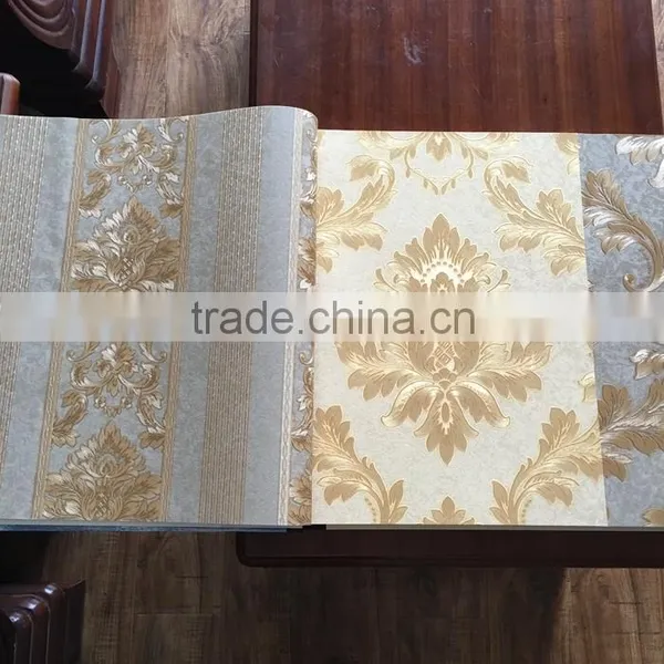 Classical Design Vinyl Flooring Deep Embossed Flower Making Wallpaper for House photo-4