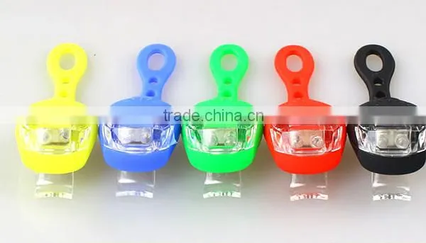 Colorful 2 Led Silicone Strobe Light on Bike, Flashing Led Light for Bike Bicycle photo-2