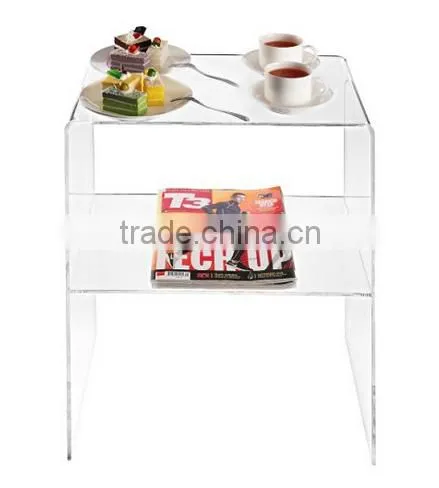 Modern Design Clear Acrylic Decorative End Table photo-2