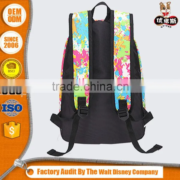 Printed Custom Canvas Compression Backpack for Teens photo-2