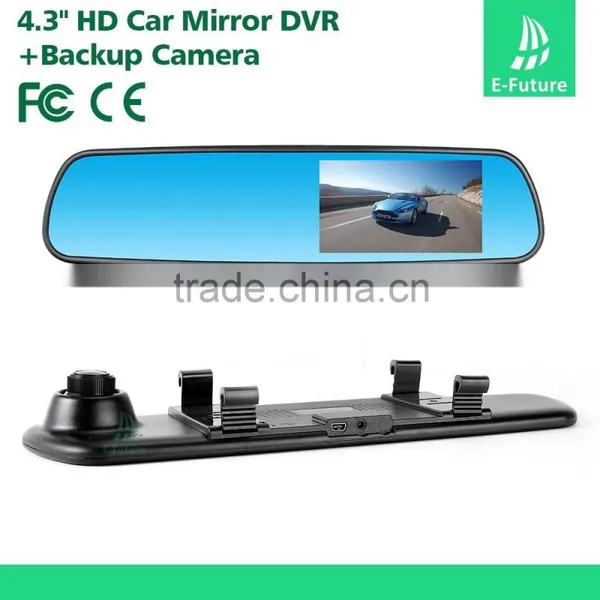 4.3 Inch FHD Car DVR Car Black Box Rear View Mirror Car Camera Recorder photo-4