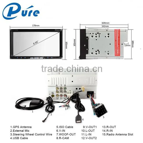 Car DVD Double Din Player AUX DVD Player Car Multifunctional Car DVD Player photo-2