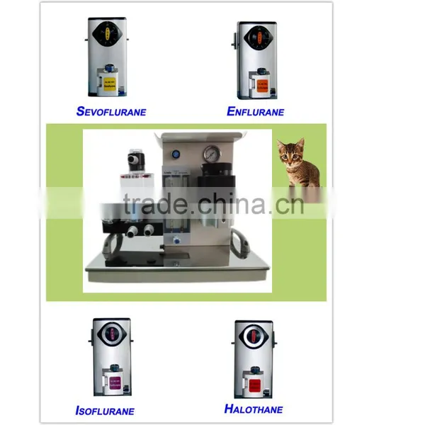 CE Approved High-qualified Portable Veterinary Anesthesia Machine for Large Animals and Beastie