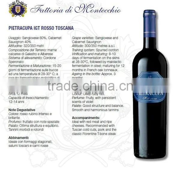 Wines Awarded From Chianti Tuscany