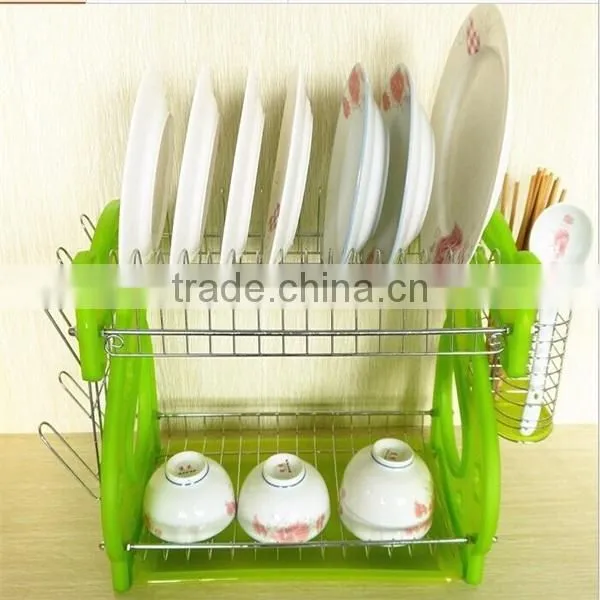 Two-tier Wire Kitchen Dish Rack photo-2